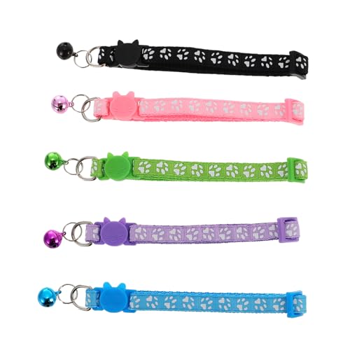 INOOMP 15 STK Katzenhalsband Hundehalsband kleine Hundehalsbänder tierische bescherung sicherheitsschloss Welpenhalsband zubehör Verstellbarer Kätzchenkragen Glockenkragen die Katze Nylon von INOOMP