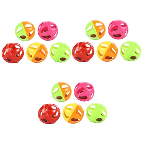 INOOMP 150 STK Katzenspielzeug Kauball Für Katzen Katzenglocke Ballspielzeug Trainingsball Für Hunde Trainingsball Für Katzen Katzenbälle Hund Spielt Ball Glockenball Haustier Pet-Ball von INOOMP