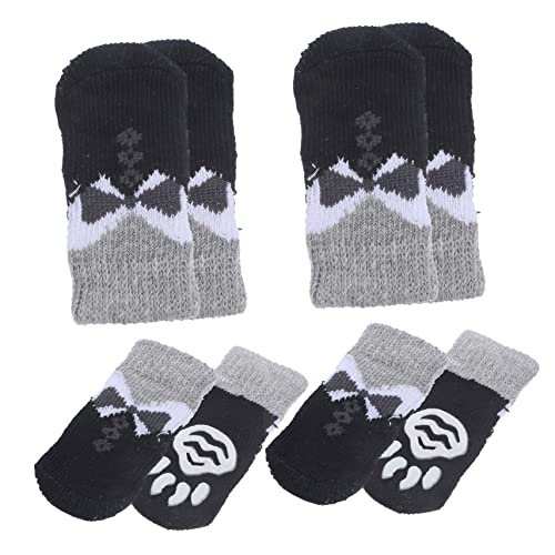 INOOMP 16 STK Haustier socken hundesocken Dog Socks Socken für Hunde rutschfest Hundestiefel Stricken Gemeinde warme Socken rutschfeste warme Schuhe Haustiersocken der Hund Schutz von INOOMP