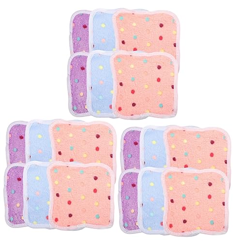 INOOMP 18 STK Hamsternestdecke kleine Pads für Hunde Kaninchen-PIPI-Matte Hamster einstreu hamsterzubehör matratzenschoner Kleines Hamstergehege Meerschweinchenmatte für den Haushalt von INOOMP