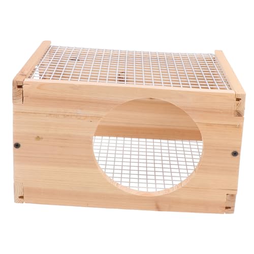 INOOMP Eleganter Versteckkäfig Aus Holz für Meerschweinchen und Hamster Versteck Nest Lustiger Tunnel Nistbereich von INOOMP