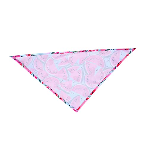 INOOMP 1Stk Haustier-Lätzchen Dreieck Haustier Halsband für Hunde dreieckiger Haustierschal Sommerbandana für Hunde hundegeschenk hundezubehör bedruckter Speichelkragen Hundehalsband Rosa von INOOMP