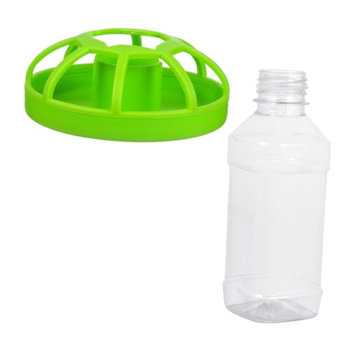 INOOMP 1Stk Wasserzufuhr Kleintiertränke Trinken Futterspender Eidechsenwasser Reptilien wasserschale automatischer wasserspender Trinkzubehör für Haustiere Futternapf Plastik Green von INOOMP