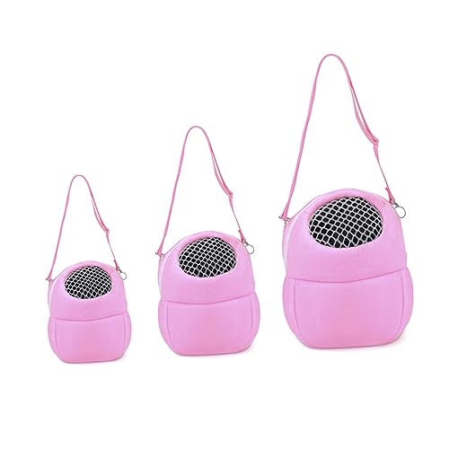 INOOMP 1stk Umhängetasche Für Haustiere Kleine Tiere Igel Hamster-ausgangsbeutel Kleines Haustier Hamster Tragetasche Hamstertragetasche Messager-Tasche Rosa Hamstertasche Chinchilla von INOOMP