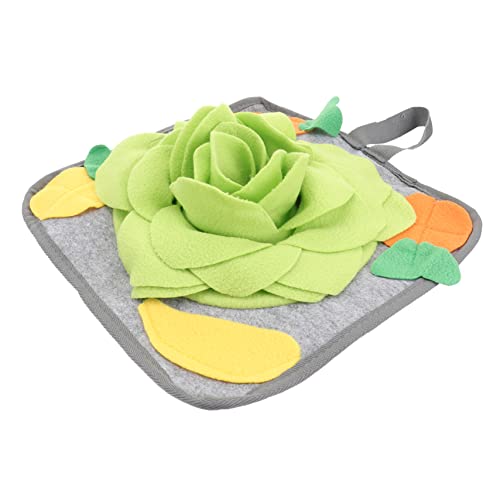 INOOMP 1stk Kaninchen-schnüffelpad Waschbare Schnüffelmatte Futtermatte Haustier Hund Bereicherung Futter-schnüffel-pad Hasennagespielzeug Bunte Decke Futterspender Hasenmatte Polarfleece von INOOMP