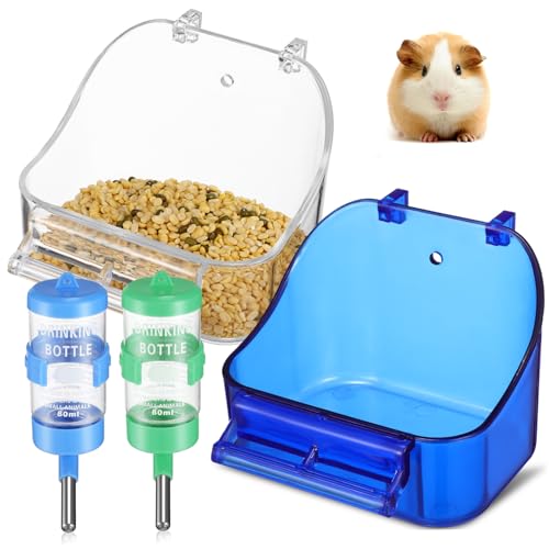 INOOMP 2 STK Wasserspender für Haustiere Wasserflasche für Hamster Futterboxen für Hamster Wasserspender für Vögel automatische Wasserflasche Futterspender für Hamster Plastik von INOOMP