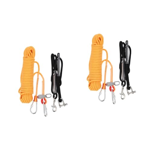 INOOMP 2 Sätze Campingkabel für Hunde pet Supplies haustierbedarf Seil Hundeleine Hochleistungsleine Welpe Camping zubehör Hundekette für Camping Hochleistungs-Hundekette Laufen Hündchen von INOOMP