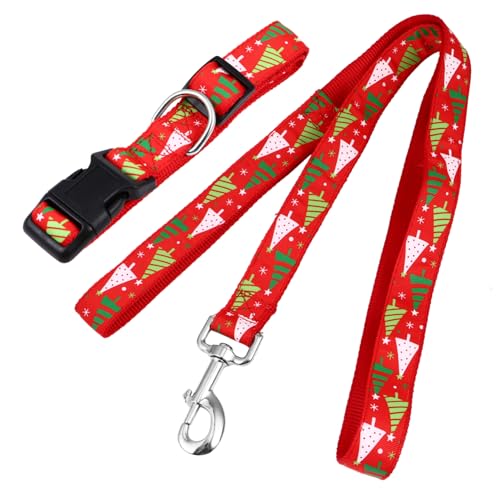 INOOMP 2 Sets Halsband Mit Kordelzug Haustier Halstuch Hundehalsseil Heimtierbedarf Weihnachtsbaum Haustier Ornament Hunde Bandana Gurt Weihnachts Haustierhalsband Haustier von INOOMP