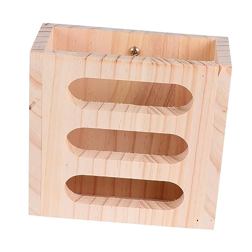 INOOMP 2 Stück Kaninchen Holz Grasständer Futterspender Standregal Für Kaninchen Holzkrippe Kaninchenfutter Meerschweinchen Grashalter Kaninchenfutter Krippe Grashalter Für von INOOMP