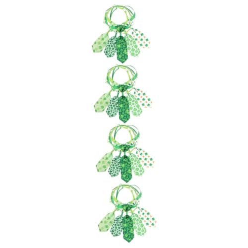 INOOMP 20 STK Haustier Krawatte Halsband für Hunde st. Patricks Day Hundekrawatte hundegeschenk Hunde Krawatte Haustierzubehör Feiertagskatzenkrawatten vierblättriges Kleeblatt Yingschi von INOOMP