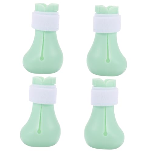 INOOMP 20 STK Katzenfüße Cat-Nails-Stiefel Katzenschuhe, um Kratzer zu vermeiden Katzen krallenschutz Katzen Schuhe cat Schuhe Katze Silikonschuh Schuhe für Kätzchen Kieselgel Light Green von INOOMP