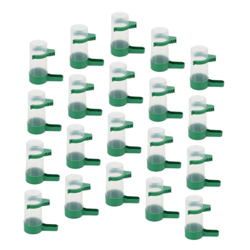 INOOMP 20 Stück Automatischer Vogeltrinkbrunnen Papagei Wasserkrug Vogelwassernapf aus Kunststoff Wasserflasche für Vögel Vogel Trinkflasche Taubentrinker Abs Green INOOMP 20 Stück Automatischer Vogeltrinkbrunnen Papagei Wasserkrug Vogelwassernapf aus Kunststoff Wasserflasche für Vögel Vogel Trinkflasche Taubentrinker Abs Green von INOOMP