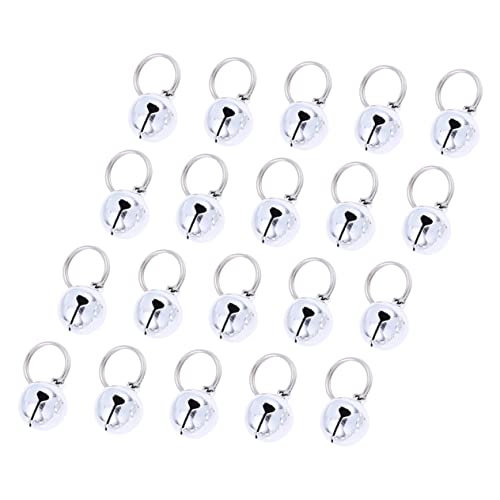 INOOMP 20 Stück Offene Kupferglocken Bastelglocken Große Hundehalsbandglocken Dekorative Katzenglocken Katzenhalsband Haustierhalsband Jingle Bell Jingle Bell Ornament von INOOMP