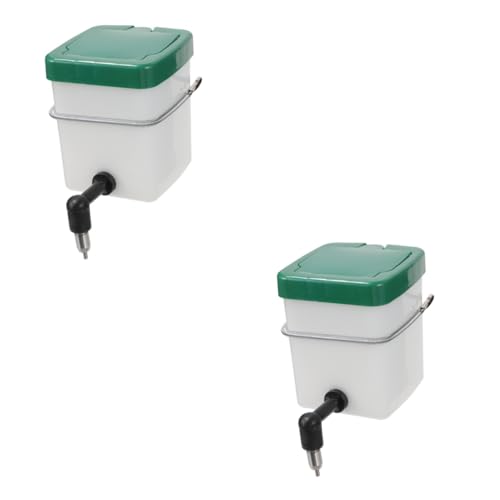 INOOMP 2St Hängender Trinkbrunnen kleine Trinkflaschen für Haustiere tierische Flasche klare Wasserflasche klare Flasche hängender wasserspender Wasserhalter für kleine Haustiere PVC von INOOMP