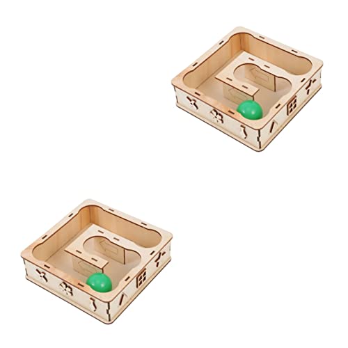 INOOMP 2St Hamster Labyrinth tierisches Spielzeug Tunnelerkundungsspielzeug Ratte Hamster Spielplatz Hamster Spielzeug Hamster spielt Spielzeug Hamster-Trainingsspielzeug hölzern von INOOMP