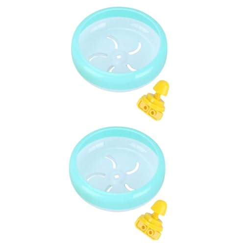 INOOMP 2St Hamster Silent Roller Sportspielzeug Hamster Sportrad Hamster Spielzeug hamsterspielzeug Hamster leise Laufrad Hamster läuft Spinner Joggen kleines Haustier Läufer Scrollrad von INOOMP