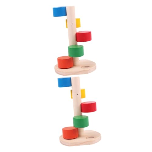 INOOMP 2St Holzkletterleiter Spielzeug Hamster, der Kletterleiter spielt Sportzubehör Hamster zubehör Holz nager Spielzeug Spielset aus Holz Spielzeuge Hamster-Kletterleiter Chinchilla von INOOMP