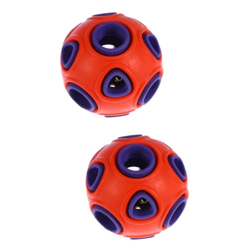 INOOMP 2St Hund Beißwiderstand Spielzeugball Leckereien für große Hunde Sporttrainingsspielzeug für Haustiere Interaction Dog Toy Spielzeuge Haustier-Welpen-Kauspielzeug pet kicherball von INOOMP