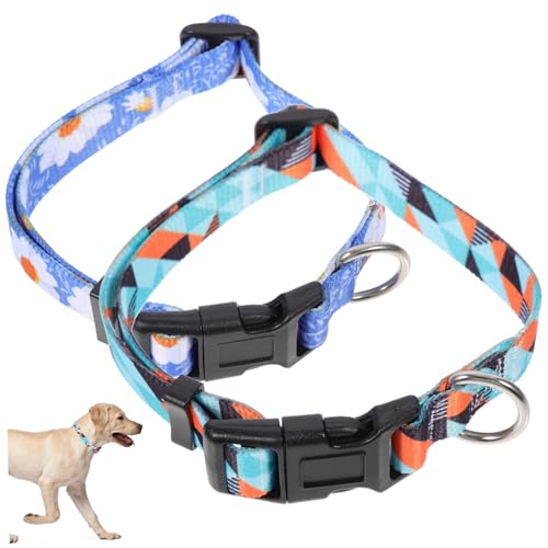 INOOMP 2St Hundehalsband Halsband für Welpen Welpenzubehör dekoratives Katzenhalsband nationales Katzenhalsband schönes Kätzchenhalsband Haustier schmücken Hundebedarf Polyester von INOOMP