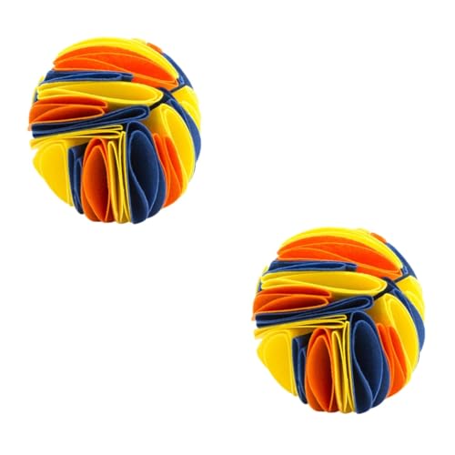 INOOMP 2St Hundeschnüffelball Hundespielzeug für kleine Hunde kleines hundespielzeug Hunde suchspielzeug Hunde-intelligenzspielzeug Spielzeug für Hundezähne Haustier Spielzeug Filzstoff von INOOMP