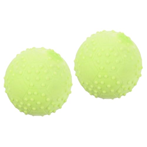 INOOMP 2St Hundespielzeugball Interactive Dog Toys interaktiver hundeball Hundebälle lustige hundespielzeuge Interaktives Spielzeug für Hunde Bissfest Kleiner Hund Mahlkugel Gummiball von INOOMP