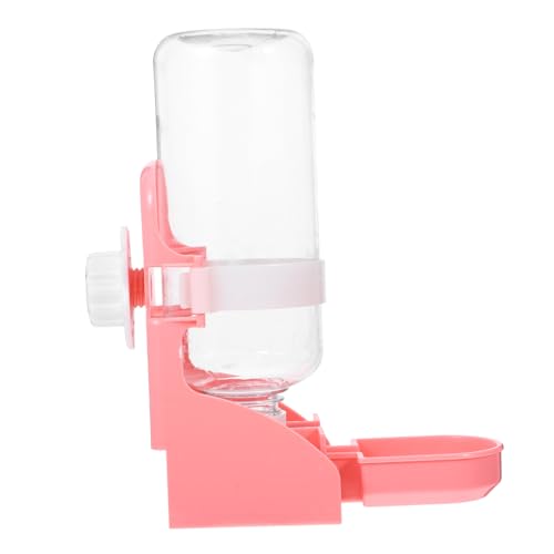 INOOMP 2St Kaninchentrinker hängende Wasserflasche Futterautomat für Haustiere Nager Trinkflasche hasentrinkflaschen Wasserflasche für Haustierkäfige Automatisches Hamsterwasser pp Rosa von INOOMP