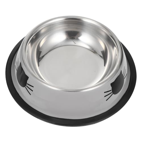 INOOMP 2St Katzennapf aus Edelstahl hundefutter hundenäpfe aus Metall edelstahlschüsseln Stainless Steel Bowl Welpe einwegrasierer Fressnapf für Haustiere Hund wassernapf Hündchen von INOOMP