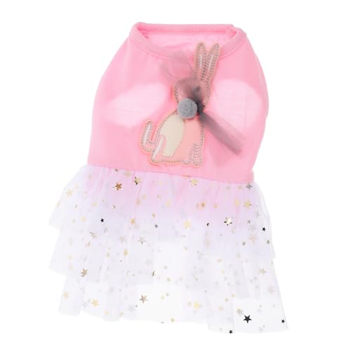 INOOMP 2St Kleid für Hund hundemantel Windeln für Papageienbabys Kleid für ädchen a Dogs Journey hundekostü Rock Kleider Haustierkleidung Party-Hundetuch draussen Prinzessinenkleid Rosa von INOOMP