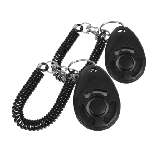 INOOMP 2St Klicker für Haustiertraining Clicker-Tool für Haustiere Türklicker für Hunde Clickertraining für Hunde Hundetrainingszubehör Clicker für Hunde Hundeklicker Abs Black von INOOMP