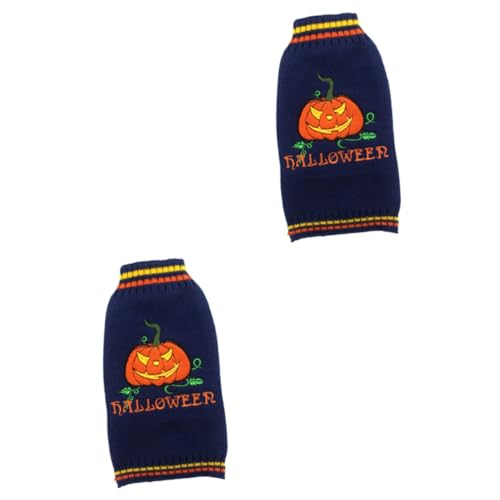 INOOMP 2St Strickpullover Warmes Kostüm für Hund Welpen Pullover Halloween-Hundekostüm Welpen-Outfits Halloween-Haustierkostüm Halloween Costume Halloween kostüme Winterkleidung für Hunde von INOOMP