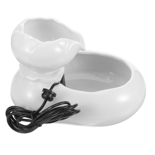 INOOMP 2St Trinkbrunnen für Katzen Haustierbrunnen aus Keramik Hunde wasserbrunnen pet Water Bowl trinkbrunnen Keramik für Katze Kleiner Wasserspender für Haustiere Katzenwasserbrunnen von INOOMP