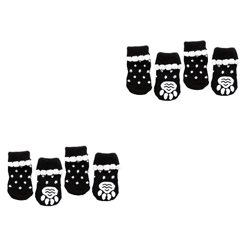 INOOMP 2st Schöne Haustiersocken Warme Socken Für Haustiere Pfotenpolster Für Hunde Hundewelpenpfote Welpensocken Weihnachtssocken Für Hunde Hundepfote Schnee Haustier Socken Spitze von INOOMP