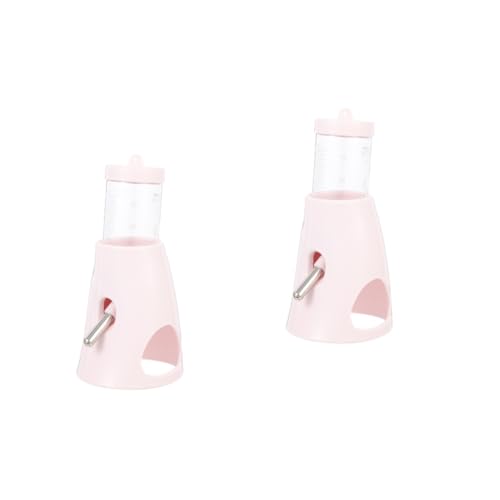 INOOMP 2st Wasserflasche Für Hamster Tank Tierfuttertablett Hamster Hängende Wasserflasche Rennmäuse Automatische Futterspender Für Haustiere Hamsterflasche Für Den Haushalt Essen Rosa Pp von INOOMP