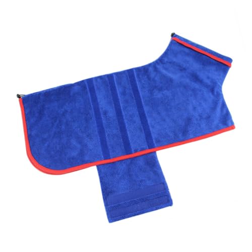 INOOMP 3 STK Haustier Bademantel hundepflege Hunde Pflege Hundebadetuch Dog Towel Hundehandtücher Welpenbedarf Haustier schnell trocknendes Handtuch welpen Bademantel Polyester Blue von INOOMP