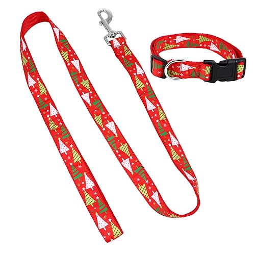 INOOMP 3 Sätze Kragen Kordelzug Urlaub Sicherheits-katzenhalsband Welpen Verstellbare Hundeleine Leine Für Welpen Coole Hundeleine Geschenkset Nackenseil Nylon Kleiner Hund Rot von INOOMP