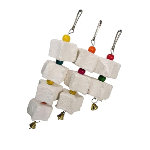 INOOMP 3er-Pack Vogel-blumensteinspielzeug – Hängendes Papageienspielzeug – Schleifsteine zum Kauen Sicher Für Vögel Spielzeug INOOMP 3er-Pack Vogel-blumensteinspielzeug – Hängendes Papageienspielzeug – Schleifsteine zum Kauen Sicher Für Vögel Spielzeug von INOOMP