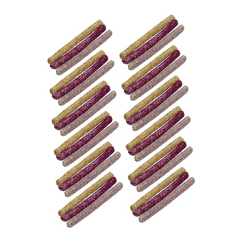 INOOMP 36 STK Kaninchen-Gras-Stick Natürliche Leckereien für Kaninchen Kauspielzeug für Haustiere Kaninchenspielzeug Hamster leckerlies Hasenspielzeug Kaninchen Kausnacks Kleintierbedarf von INOOMP