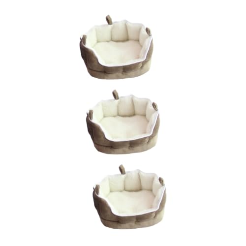 INOOMP 3St Frettchen hamsterbett pet Bed Tier Schlafsofa petbett Meerschweinchen Sofafrettchen Sofanest Frettchen Hängematte Hamsterwinter kleines haustiersofa Frettchen Bett Coffee von INOOMP