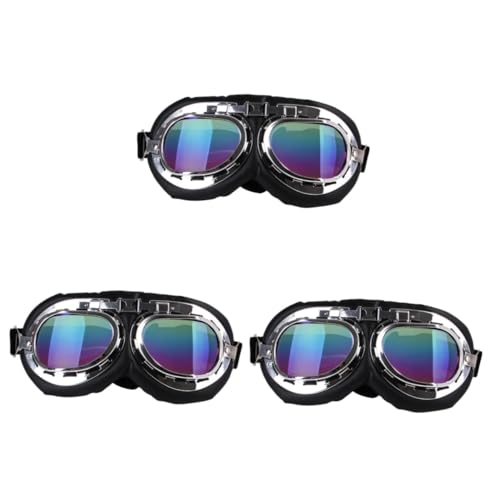 INOOMP 3St Haustier lustige Brille Kleiner Hund Haustier Brille kleine hundebrille Schneebrille für Hunde Motorradbrille für Hunde Hund Visiere Pet-Party-Brille Haustierparty-Brille von INOOMP