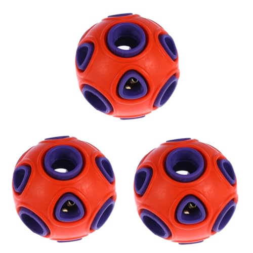 INOOMP 3St Hund spielt Ball Leckereien für große Hunde Spielzeug für Welpen Interaction Dog Toy Spielzeuge Sporttrainingsspielzeug für Haustiere Hund Beißwiderstand Spielzeugball Bissfest von INOOMP