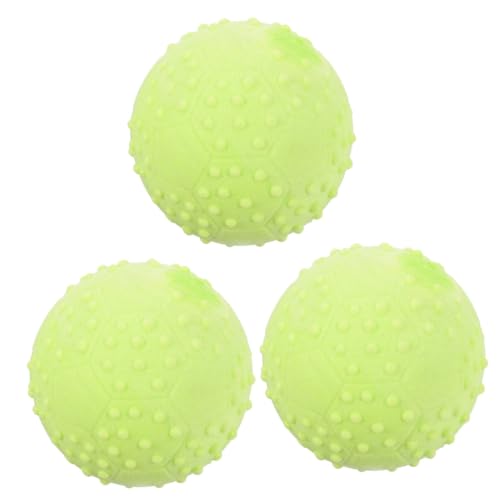 INOOMP 3St Hundespielzeugball Interactive Dog Toys interaktiver hundeball Hundebälle Hundespielzeug kleine Hunde Schleifball für Hunde kauen Spielzeug werfen Mahlkugel Gummiball von INOOMP