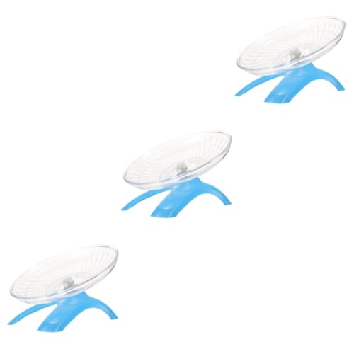 INOOMP 3St Laufradspielzeug nager Spielzeug nager zubehör bewegungsspielzeug Toys for small Animals Sportspielzeug Mausrad Rattenrad Hamster Igel Scrollrad Frisbeescheibe UFO Plastik von INOOMP