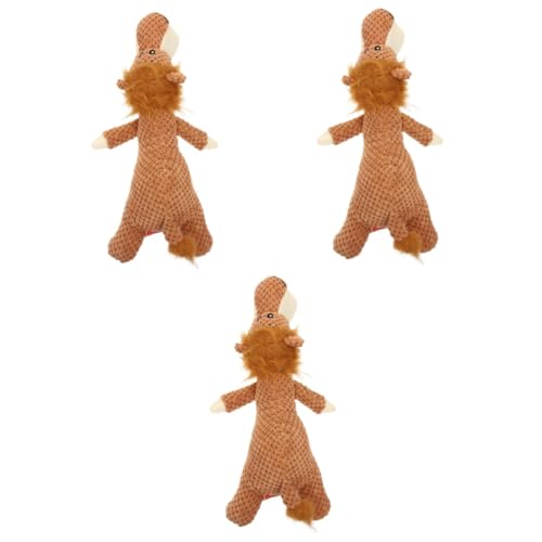 INOOMP 3St Welpenversorgung Zahnbürstenspielzeug für Hunde kein quietschendes Hundespielzeug Plüschtier Interactive Dog Toys Kuscheltier Spielzeuge Welpenzubehör Bissfestes Kauspielzeug von INOOMP