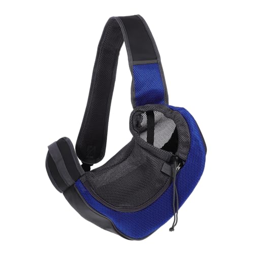 INOOMP 3St einzelne Umhängetasche Schultertasche Atmungsaktive Mesh-Haustiertasche handfreie Umhängetasche für Haustiere Hunde Reisen Pups hundewelpen Transportboxen für Haustiere Blue von INOOMP