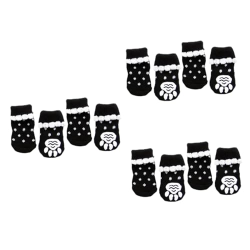 INOOMP 3st Wintersocken Für Haustiere Weihnachtssocken Bedruckte Socken Warmer Pfotenschutz rutschfeste Hundesocke Hundesocken Für Hunde Haustiersocken Hundewelpenpfote Haustier Socken von INOOMP