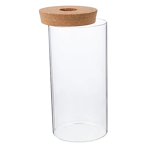 INOOMP 4 Stück Aquarium Flasche Container Pflanzgefäße Für Luftpflanzen Birne Saftig Tischbehälter Fischschale Mit Deckel Pflanzen-Terrarium-Display Terrarienpflanzvase Glas Transparent von INOOMP