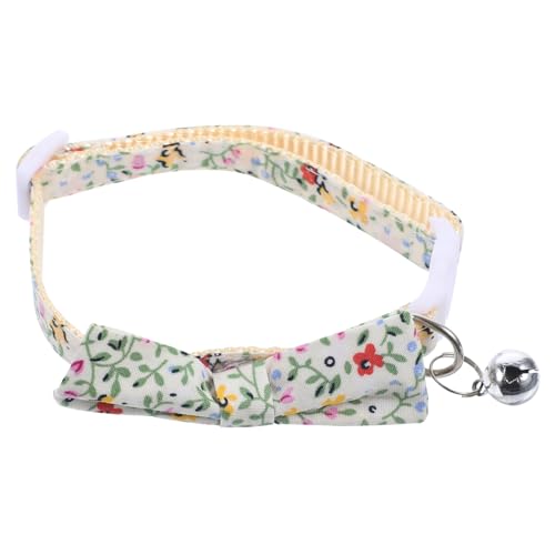 INOOMP 4 Stück Cartoon-Hundehalsband seidenband bändchen cat Accessories Charm bandalette schönes Welpenhalsband Kätzchen-Kragen Schottenstoff Zubehör kleine Sonnenblume Polyester-Nylon von INOOMP