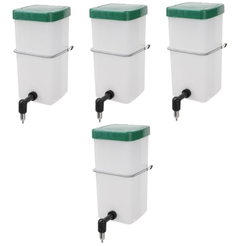 INOOMP 4 Stück Hängender Trinkbrunnen automatische Tränke Wasserspender für Haustiere hängender wasserspender Tierwasserflasche Wasserhalter für Hamster hängende Wasserzufuhr PVC von INOOMP