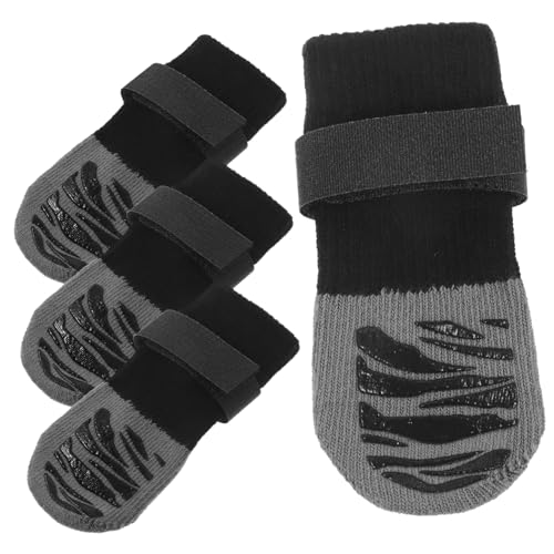 INOOMP 4 Stück Haustier Socken Pfote Waschbare Haustiersocken Austauschbare Hundesocken Kompakte Hundesocken Atmungsaktive Socken Für Haustiere Tragbare Socken Für Haustiere Nylon von INOOMP