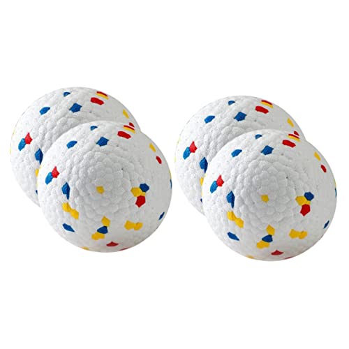 INOOMP 4 Stück Hüpfender Ball Kleines Welpenspielzeug Strapazierfähiges Hundespielzeug Welpe Beißball Aktiver Rollball Für Hunde Haustierkauer Plüsch Hundebedarf E-TPU-Material Drinnen von INOOMP